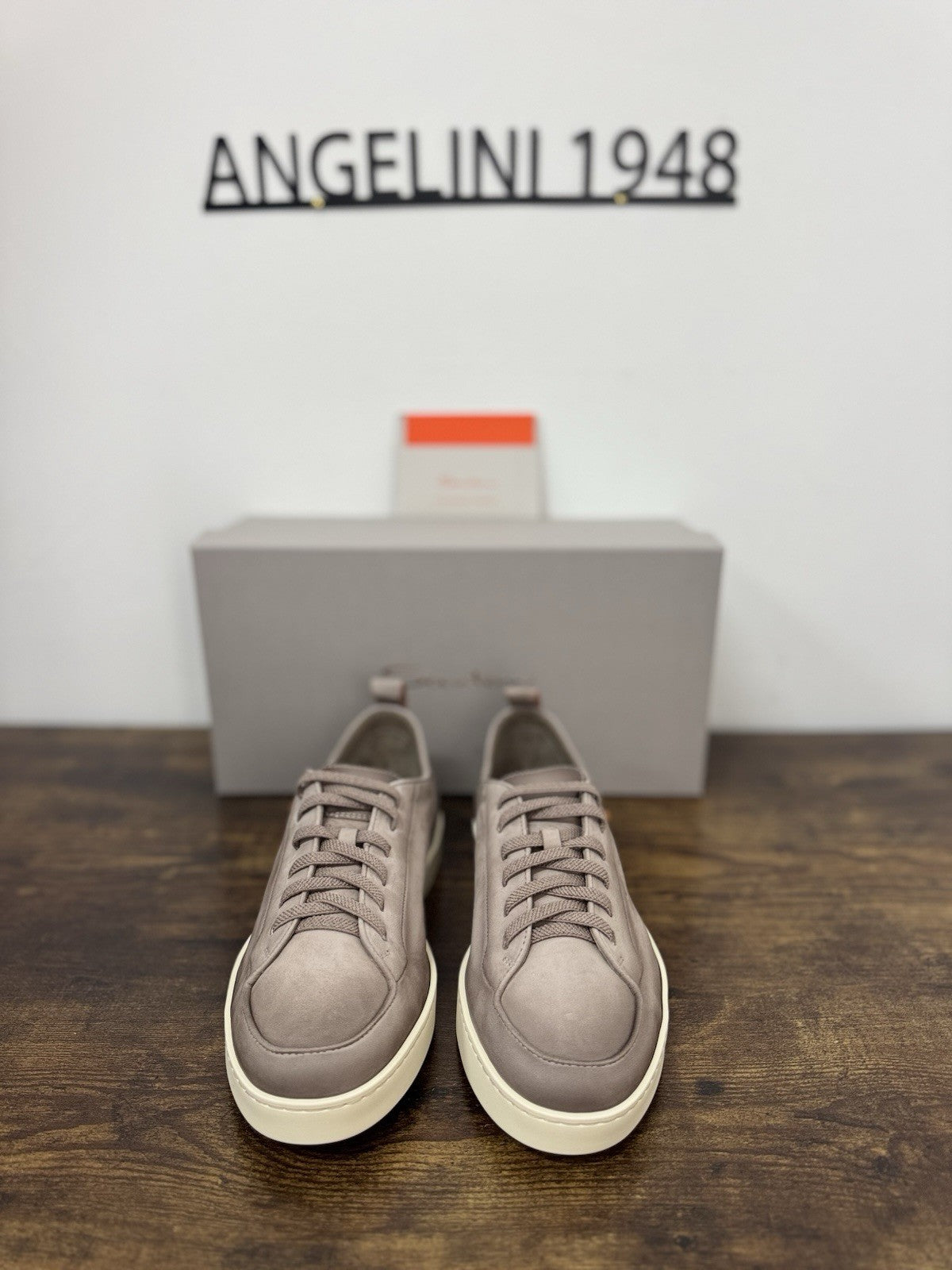 Santoni Sneaker Off Duty Pelle Beige   Luxury Scarpa Santoni Uomo 41