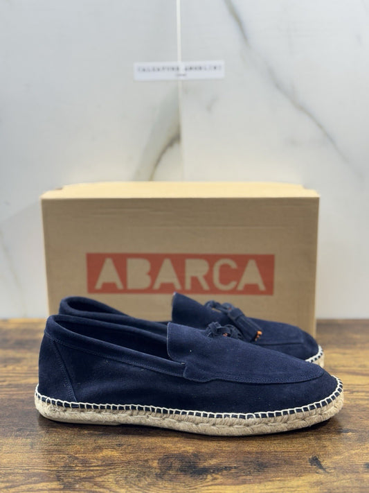 Abarca Espadrilles Suede Blu Casual Uomo 45