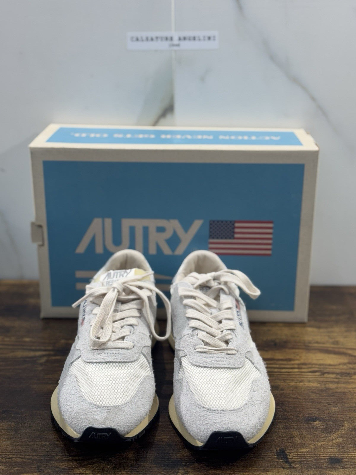 Autry Reelwind  Low Sneaker Suede White Silver    Casual Autry Donna 39