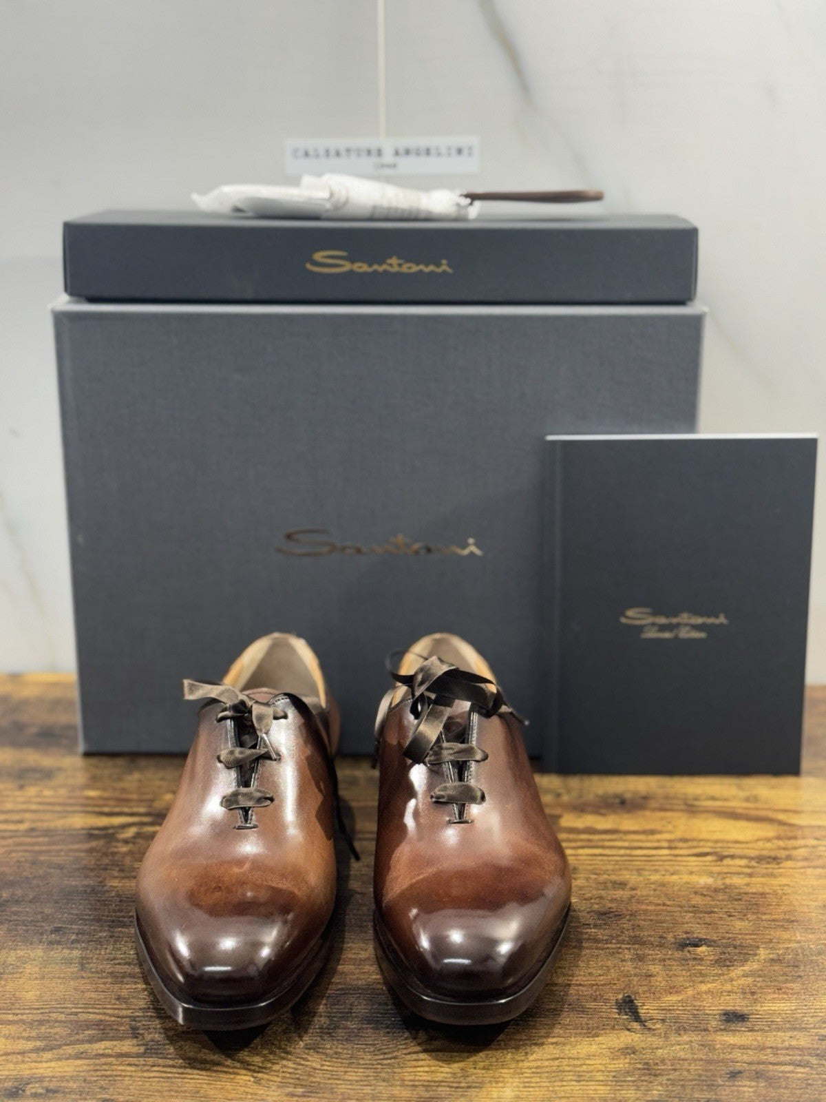 Santoni Stringata  3 Fori Limited Edition Box  Luxury Handmade Santoni Uomo 39