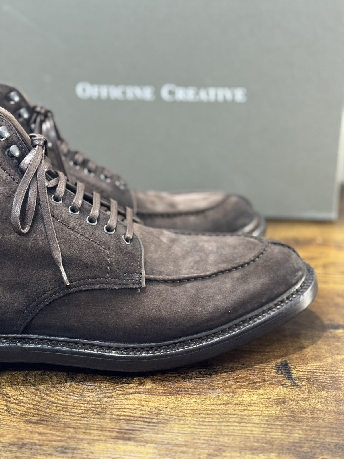 Officine Creative Polacco  Uomo Stanford  Pelle Suede   Luxury Men Boot 44