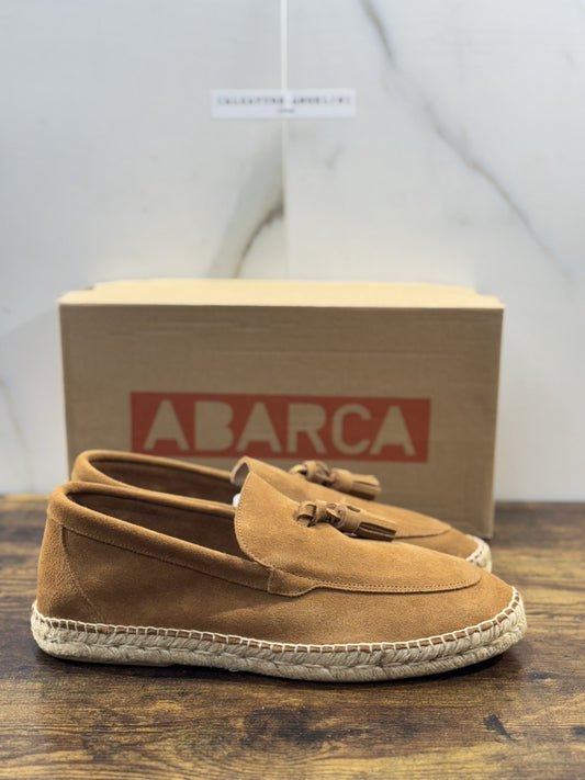 Abarca Espadrilles Suede Cuoio Casual Uomo 45