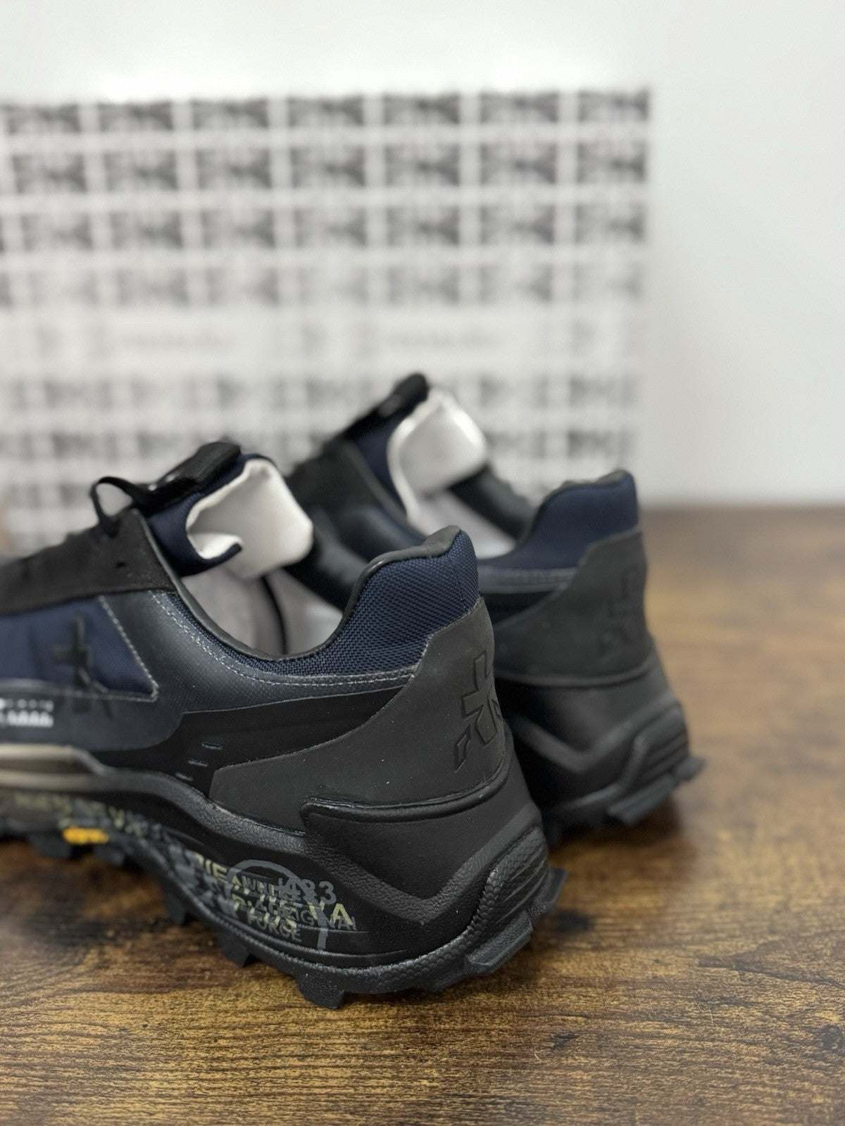 Premiata Devin  Sneaker Pelle Blu Fondo Vibram Casual Premiata Uomo 42