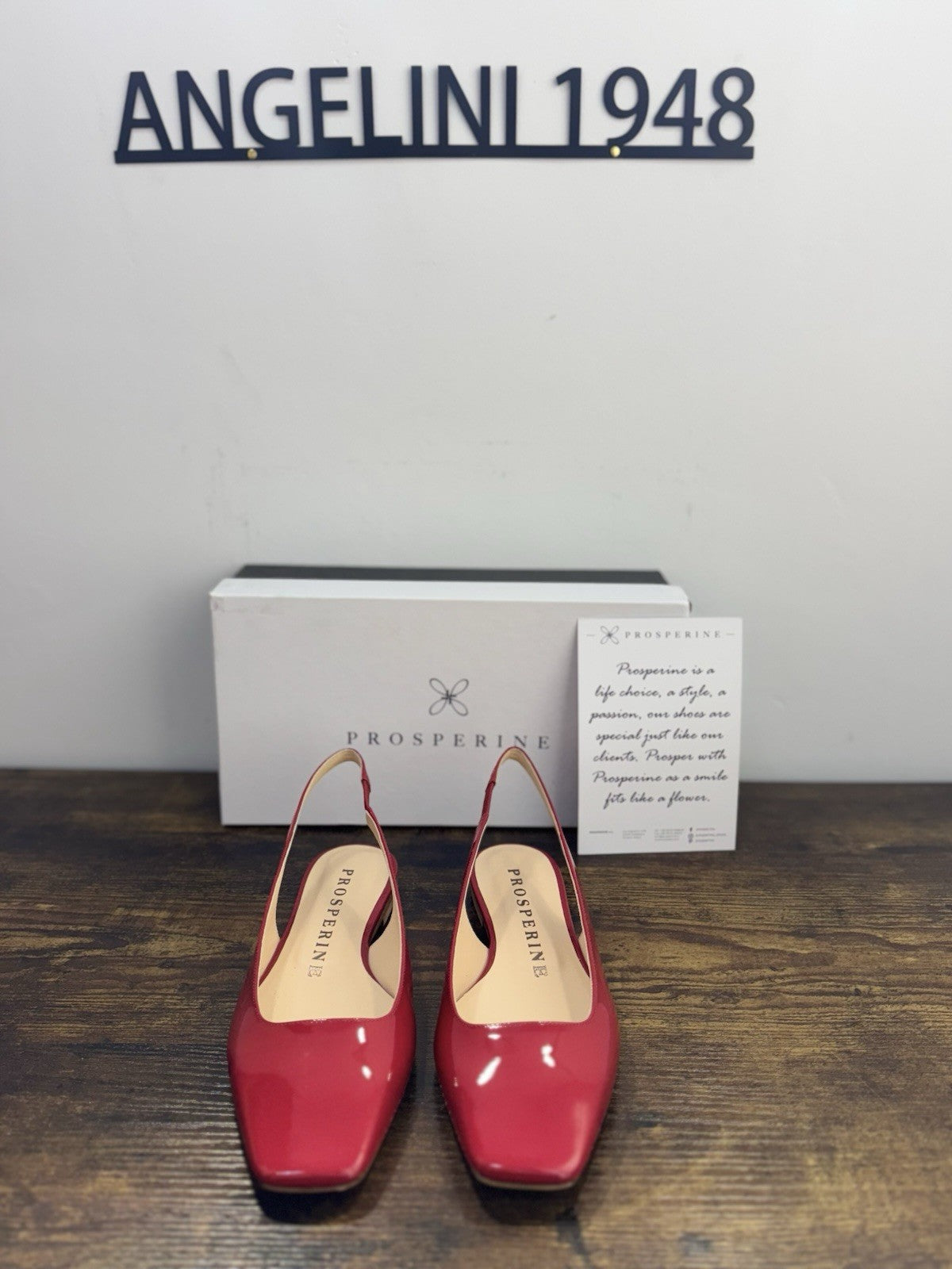 Prosperine Ballerina Sling Back Vernice Rossa Casual Donna 37.5