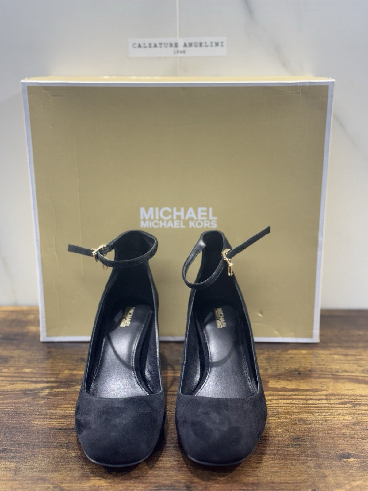 Michael Kors Perla Pump Donna Suede Nero  Con tacco 38.5