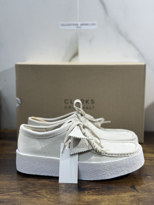 Clarks Wallabee Cup Scarpa Uomo White  Nubuck  Icon Clarks Men Shoes 41.5