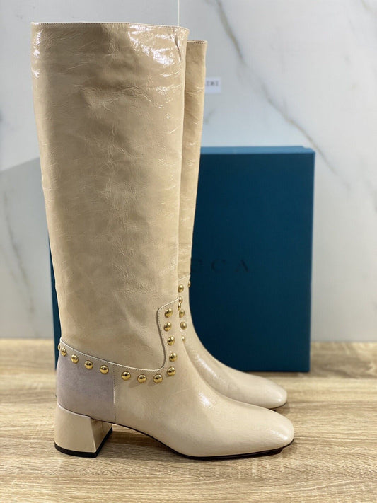 A.Bocca Stivale donna Pelle Camel luxury woman boot A.BOCCA 41