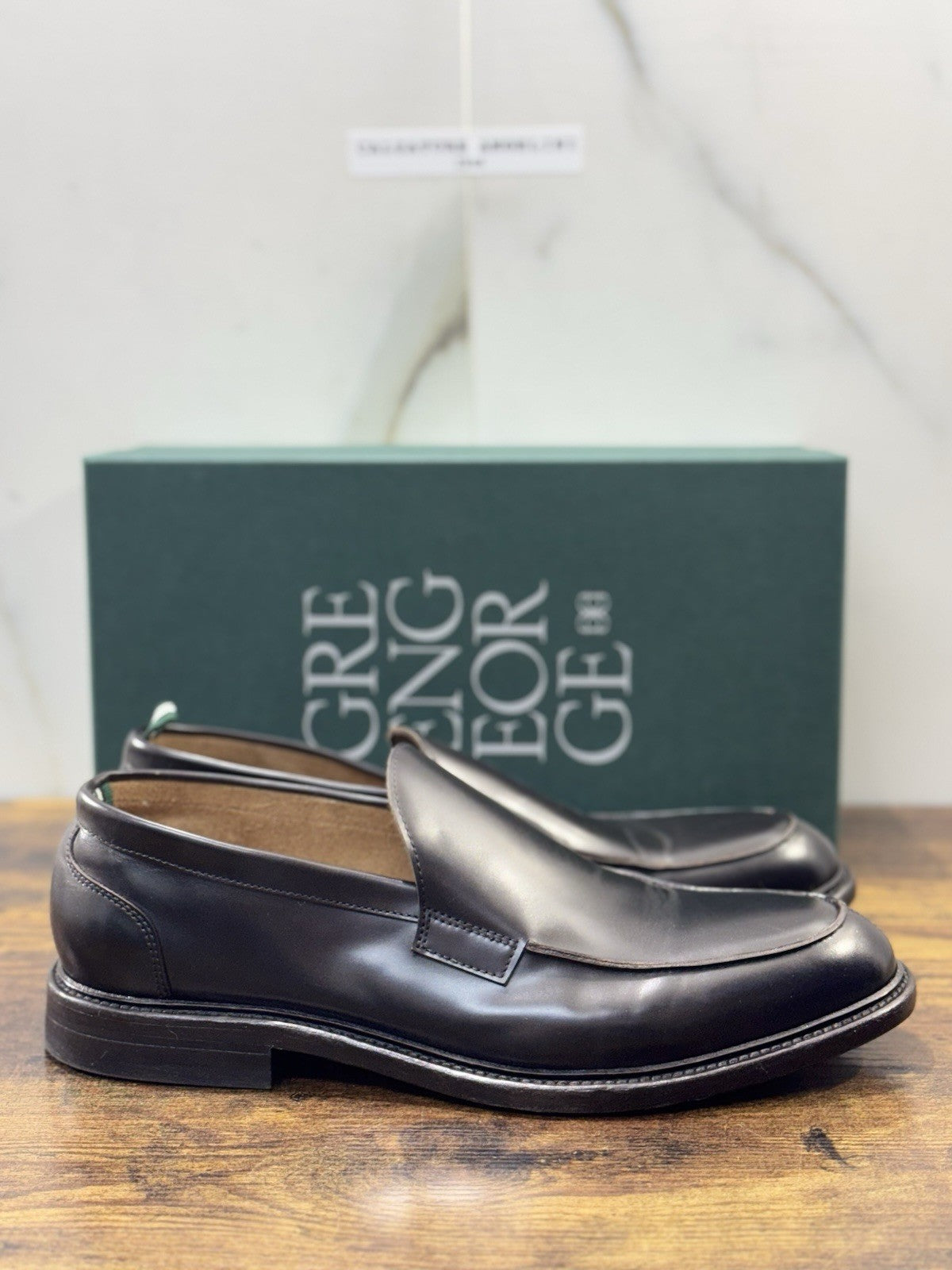 Green George Mocassino Pelle Polish  Marrone Uomo 44