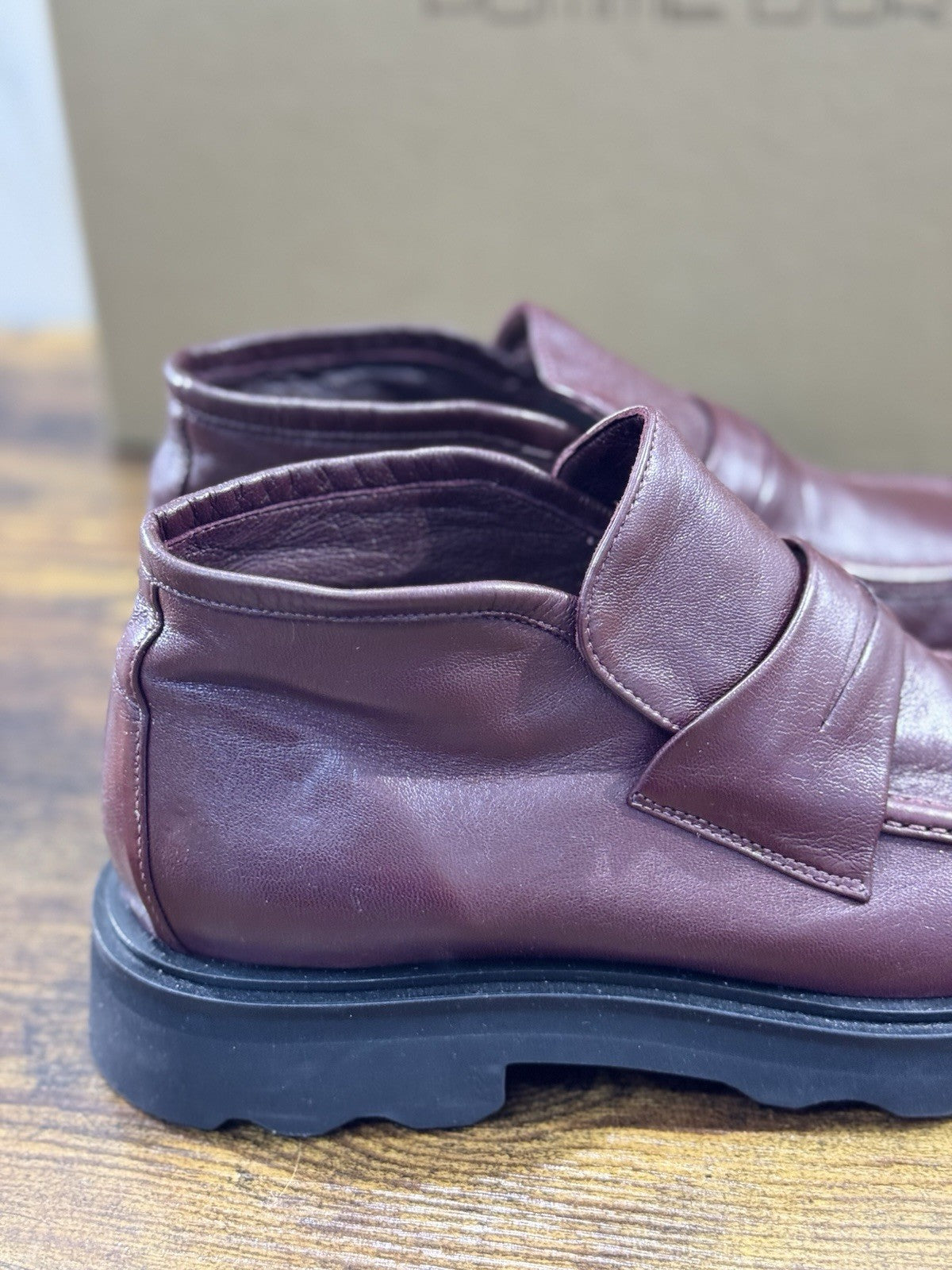 Pomme D’or Stivaletto   Pelle Bordo’ Fondo Vibram Casual Luxury   Donna 41