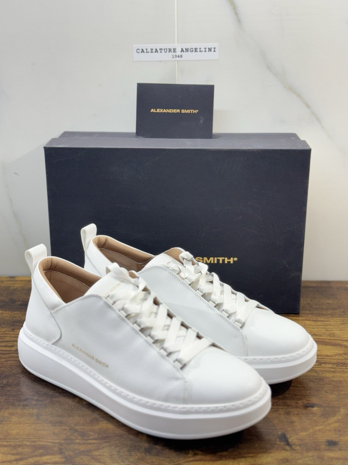 Alexander Smith Sneaker Wembley Pelle Bianca Uomo 45