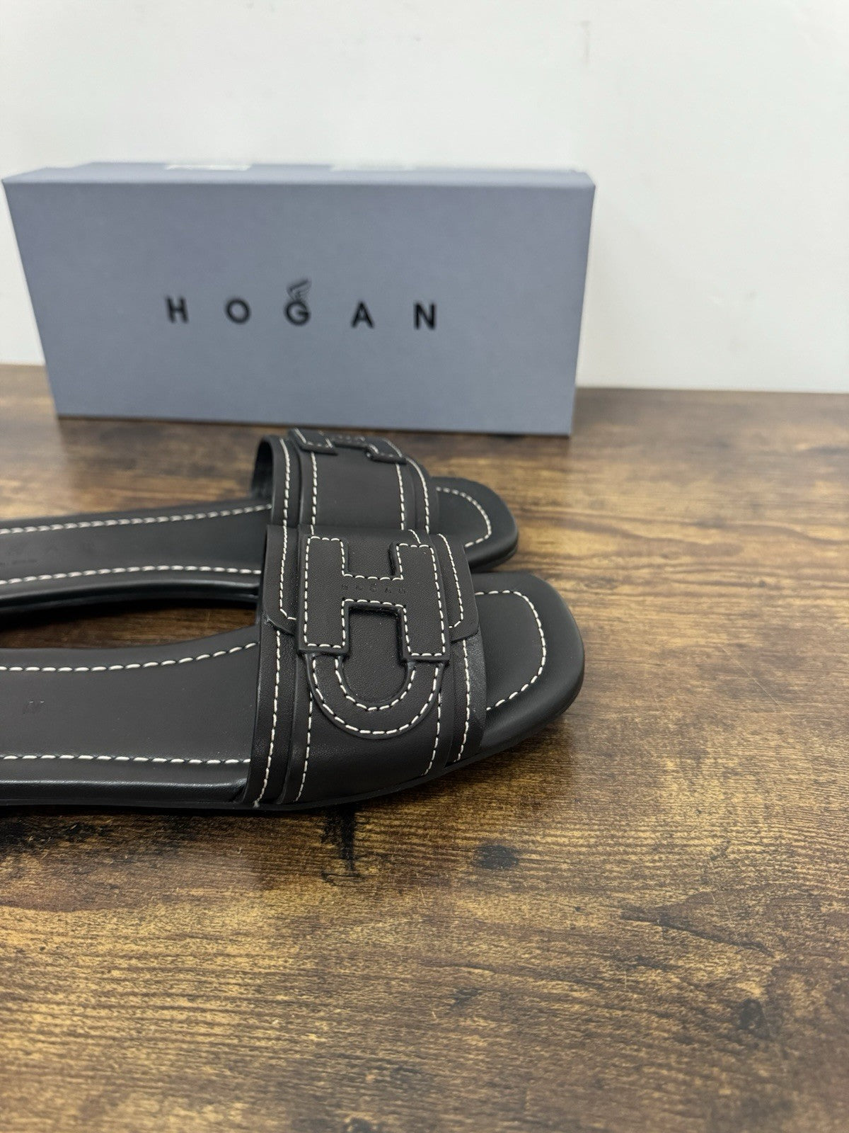 Hogan H685 Ciabatta H Pelle Nera Casual Hogan Donna 36