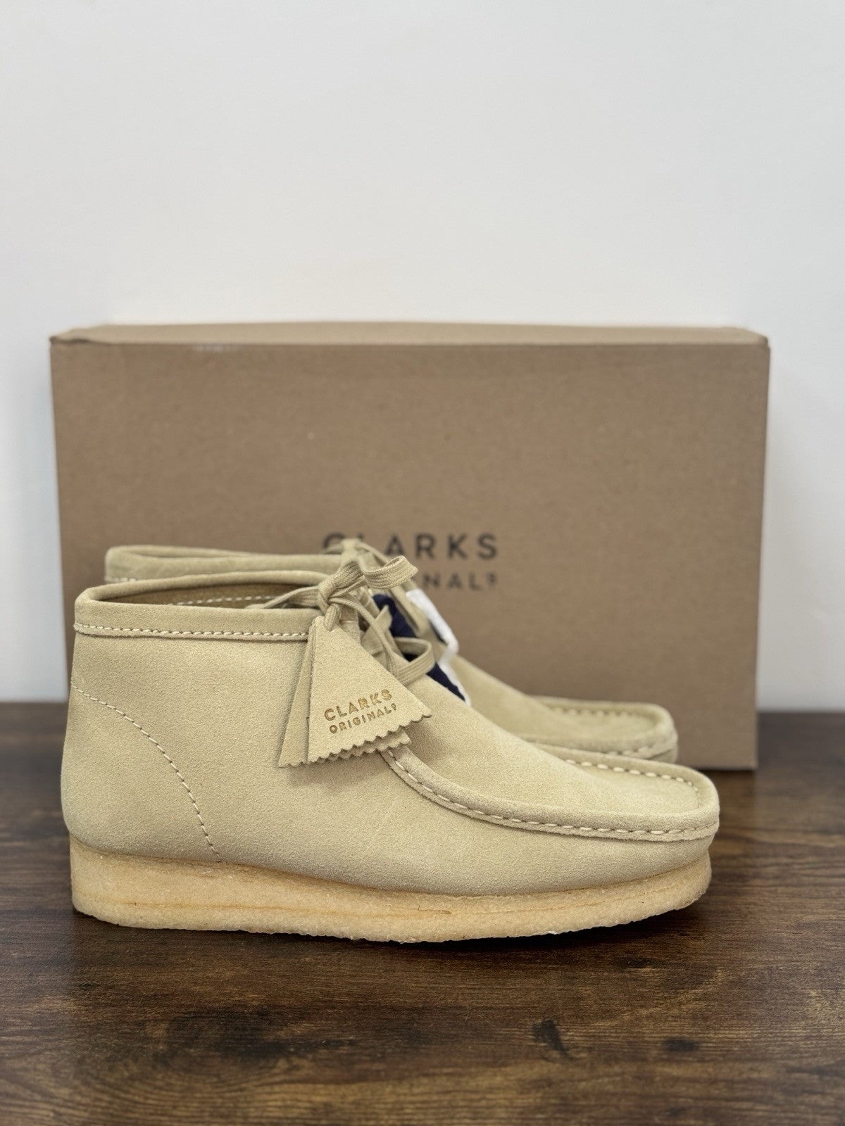 Clarks Wallabee Boot  Icon Suede Paple   Casual Uomo 43