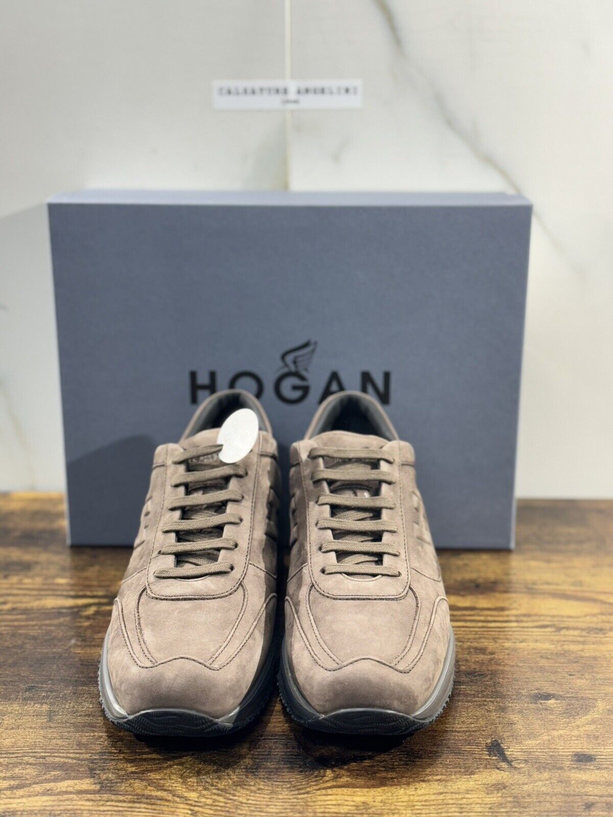 Hogan Interactive uomo Nabuk Tabacco      luxury casual hogan shoes 41