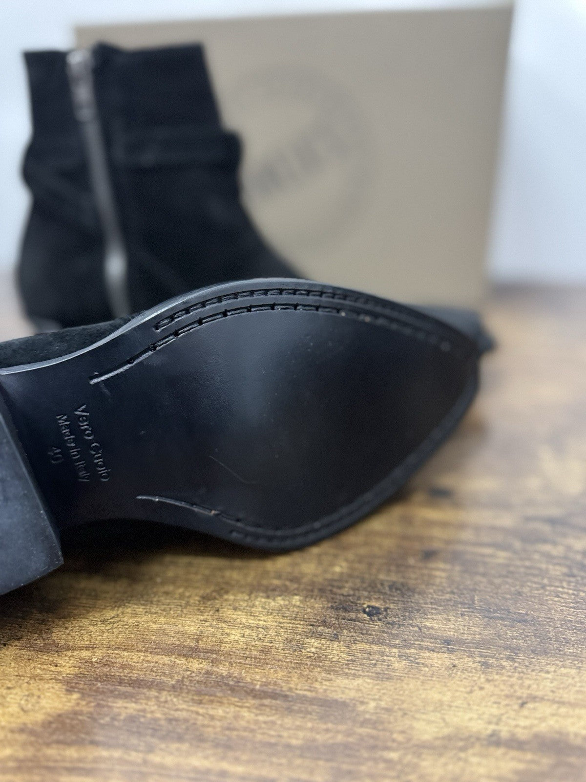 Pawelk’s Texano Suede Nero Casual Boot Uomo 42