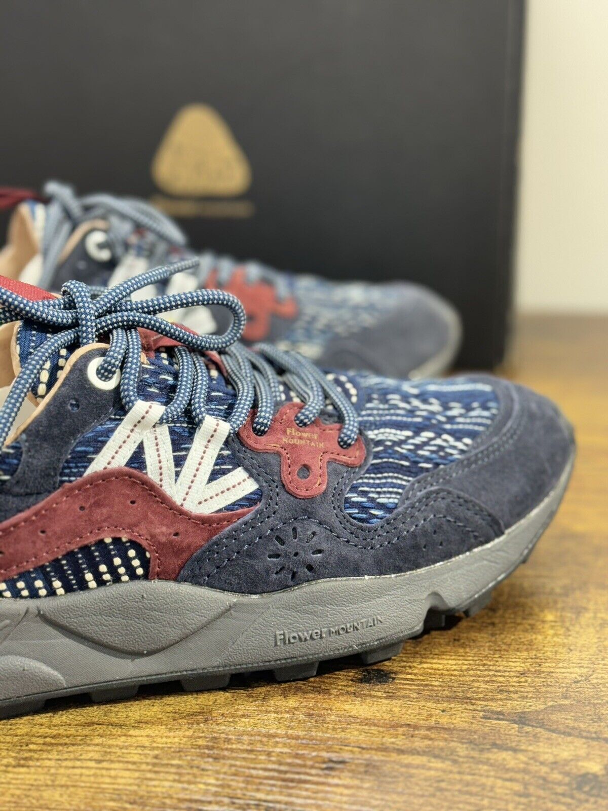 Flower Mountain Yamano 3 Navy Blu Suede Causal Snekaer Uomo 44