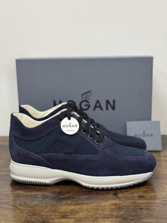 Hogan Interactive Icon Pelle Suede Blu  Casual Sneaker Hogan Uomo 43.5