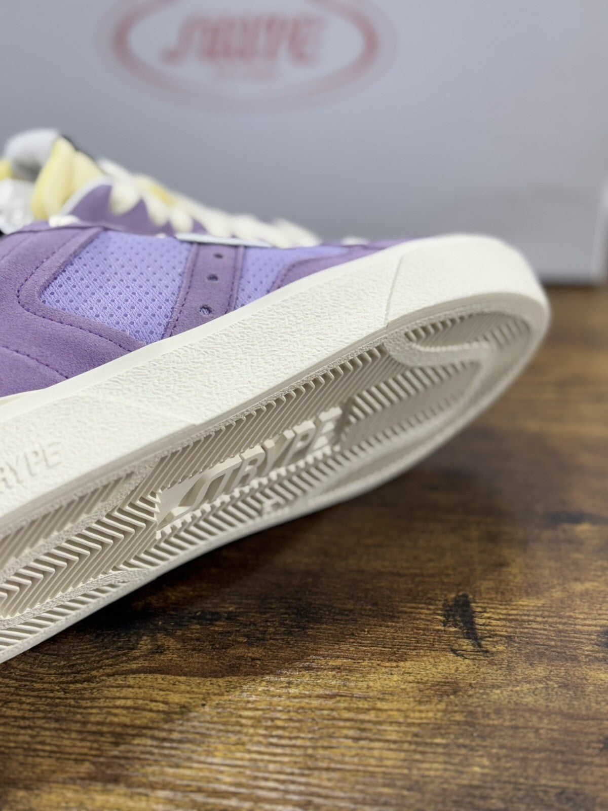 Strype Sneaker Donna  Low Top Pelle  Suede Lilla   Casual Woman Shoes 41