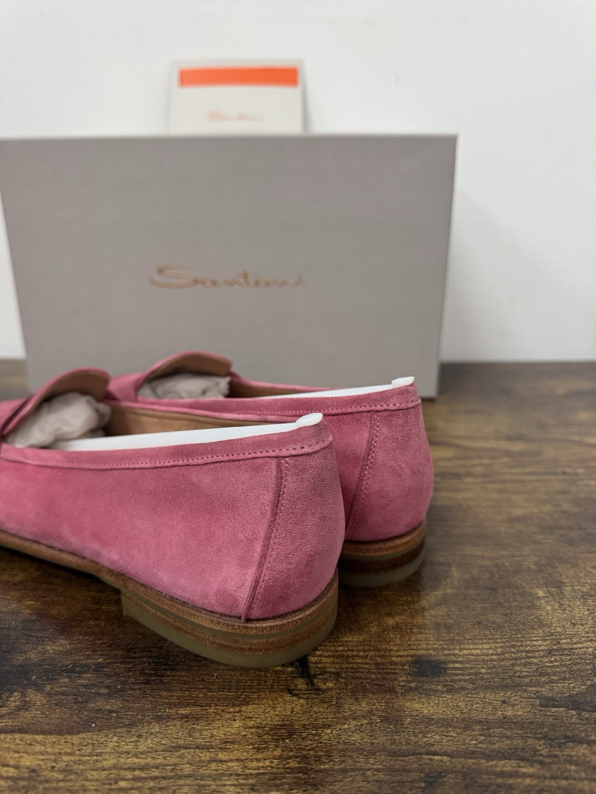Santoni Mocassino Pelle Suede Rosa  Casual Luxury Santoni Scarpa Donna 39
