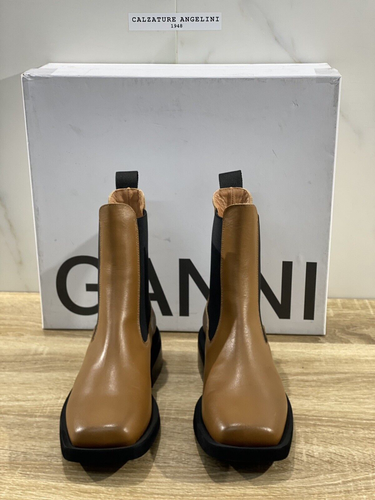 Gannì  Chelsea Boot Donna Pelle Cuoio Chelsea Mid Boot Woman 38