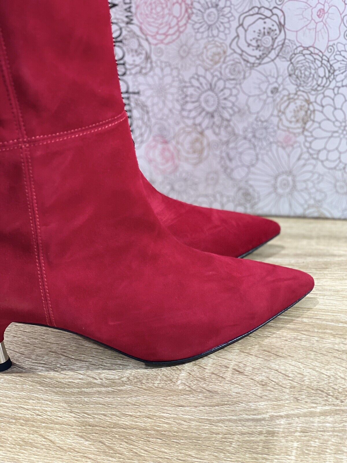 Giampaolo Viozzi stivale icon suede rosso luxury boot viozzi 40