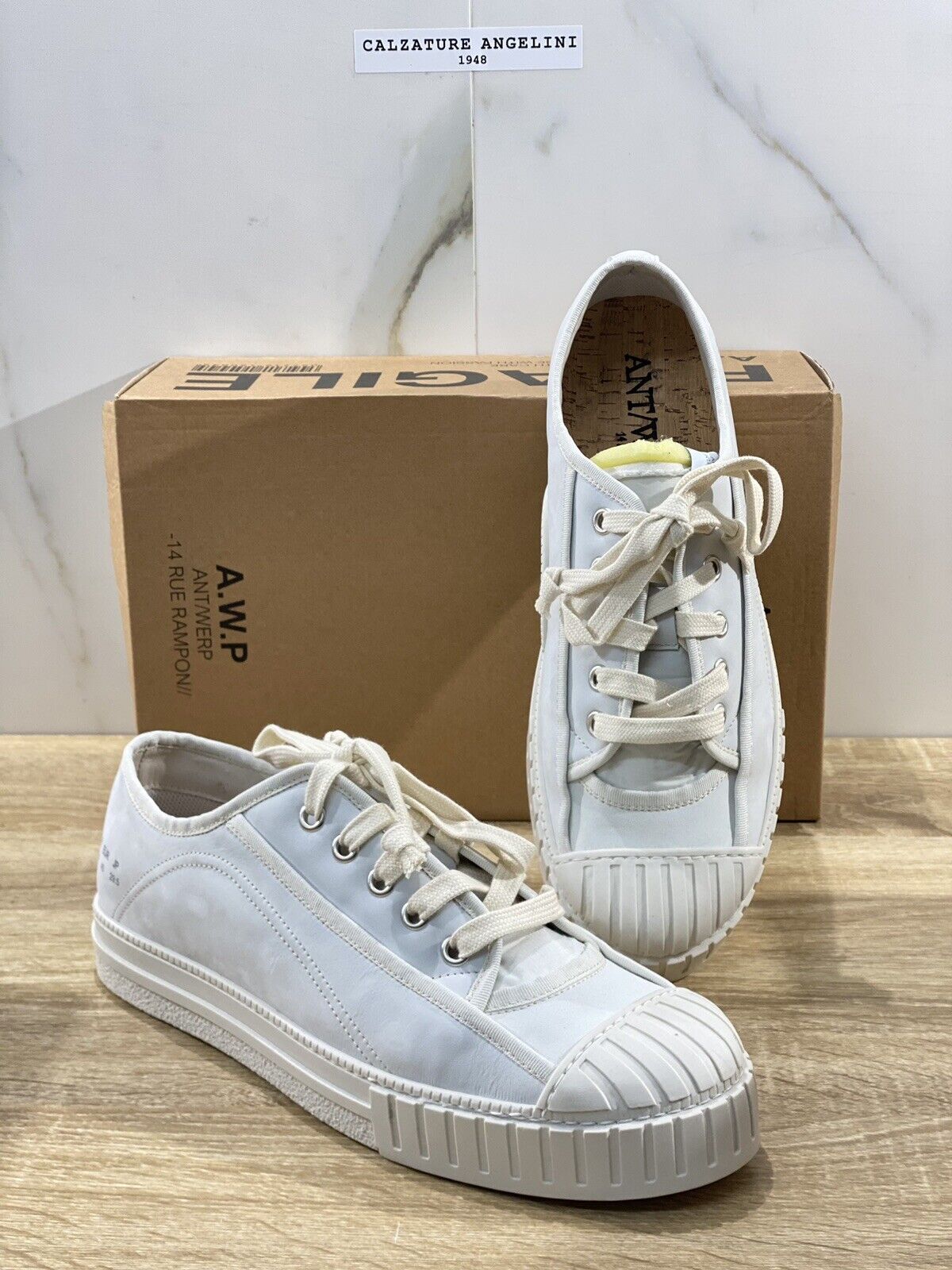 AWP Antwerp Sneaker uomo van dick pelle white casual sneaker 41