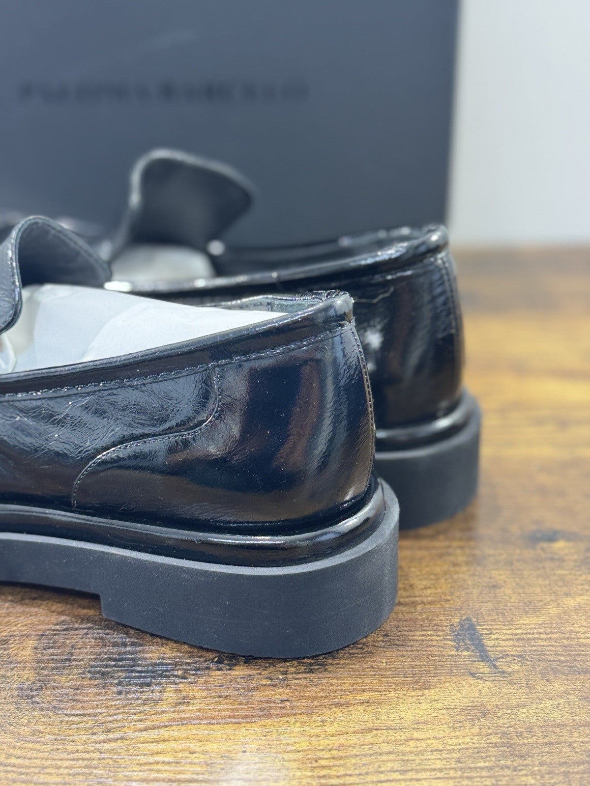 Paloma Barcelo’ Mocassino    Pelle Nera    Casual Loafer 40