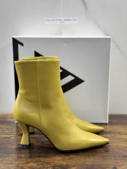 Giampaolo Viozzi Stivaletto Donna Pelle Sauce Con Tacco Made In Italy 37