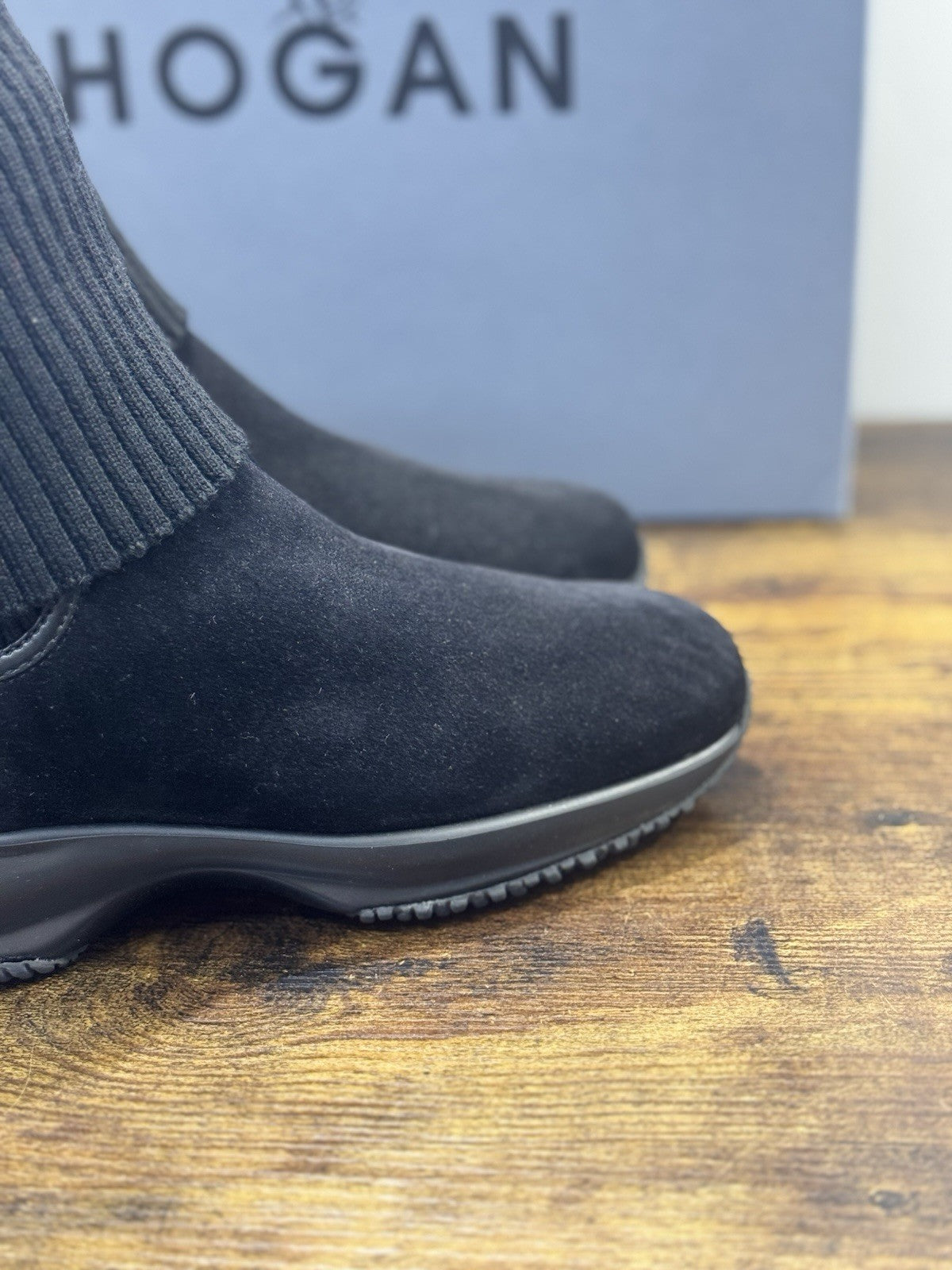 Hogan Interactive Stivaletto Lana Suede Nero        Casual Hogan Donna 36
