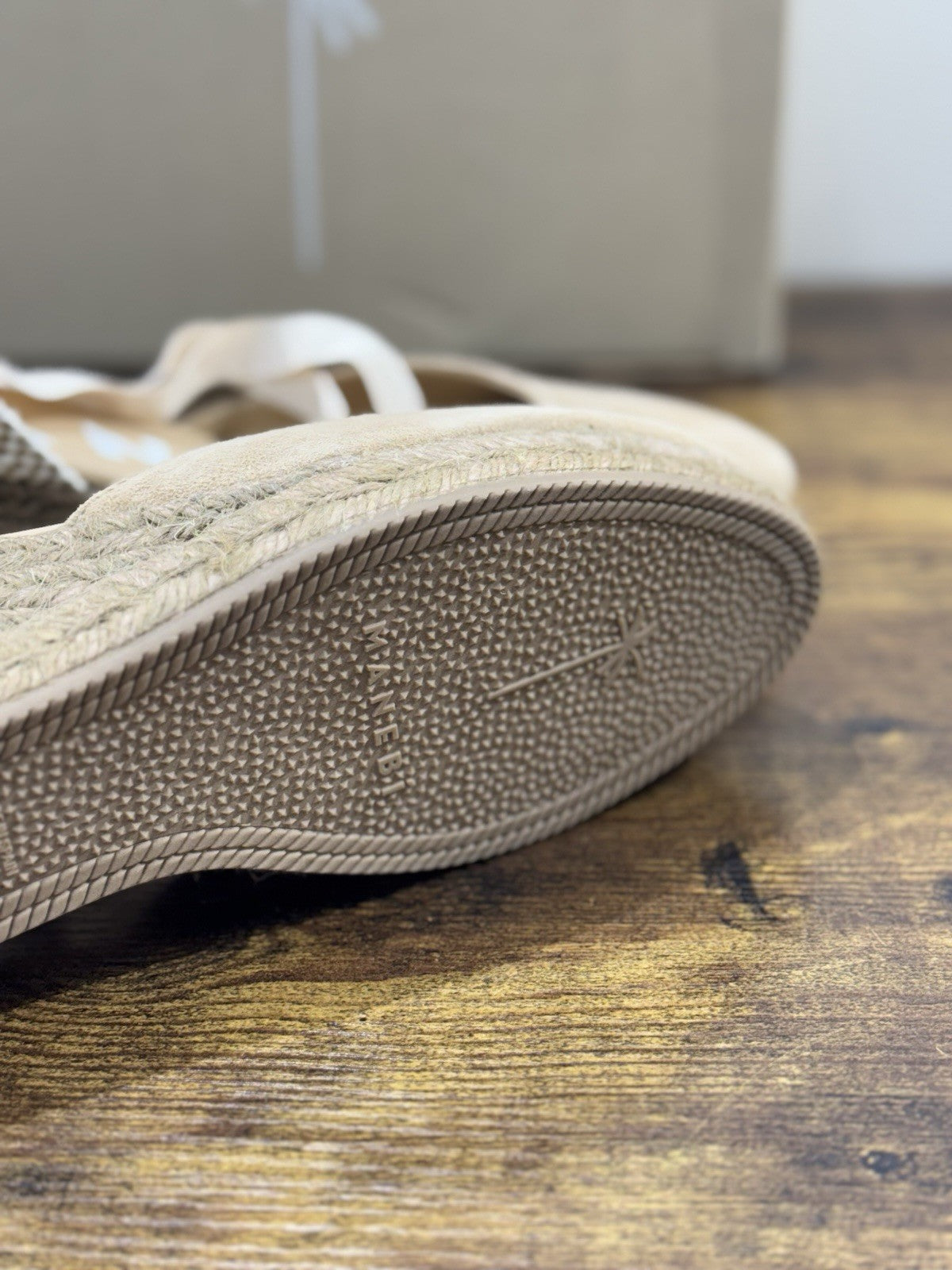 Manebi Espadrilles Suede Beige Zeppa Casual Manebi Shoes Donna 40