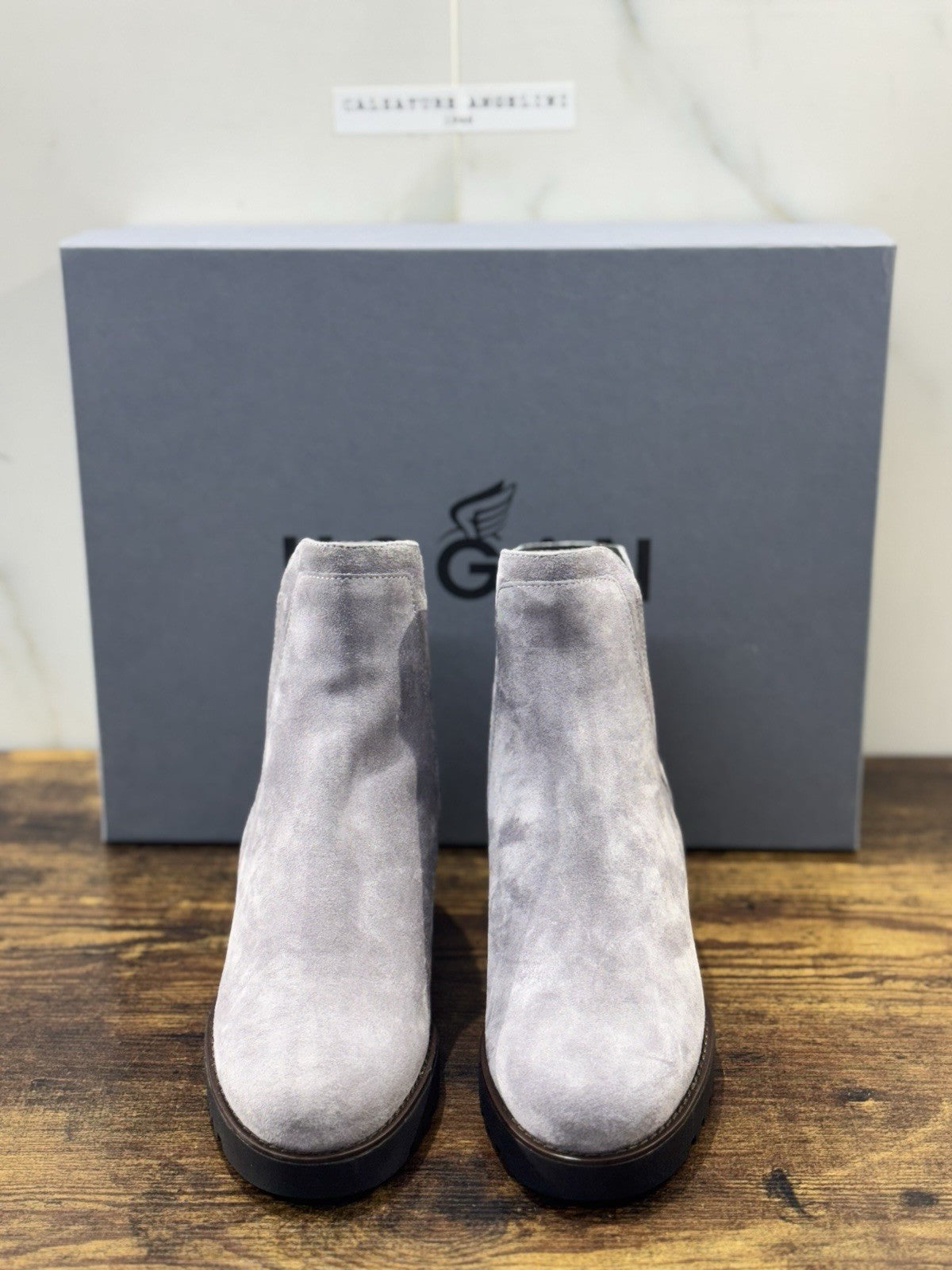 Hogan   Stivaletto  Suede Grigio Con Tacco  Winter Boot   Casual Hogan Donna 39