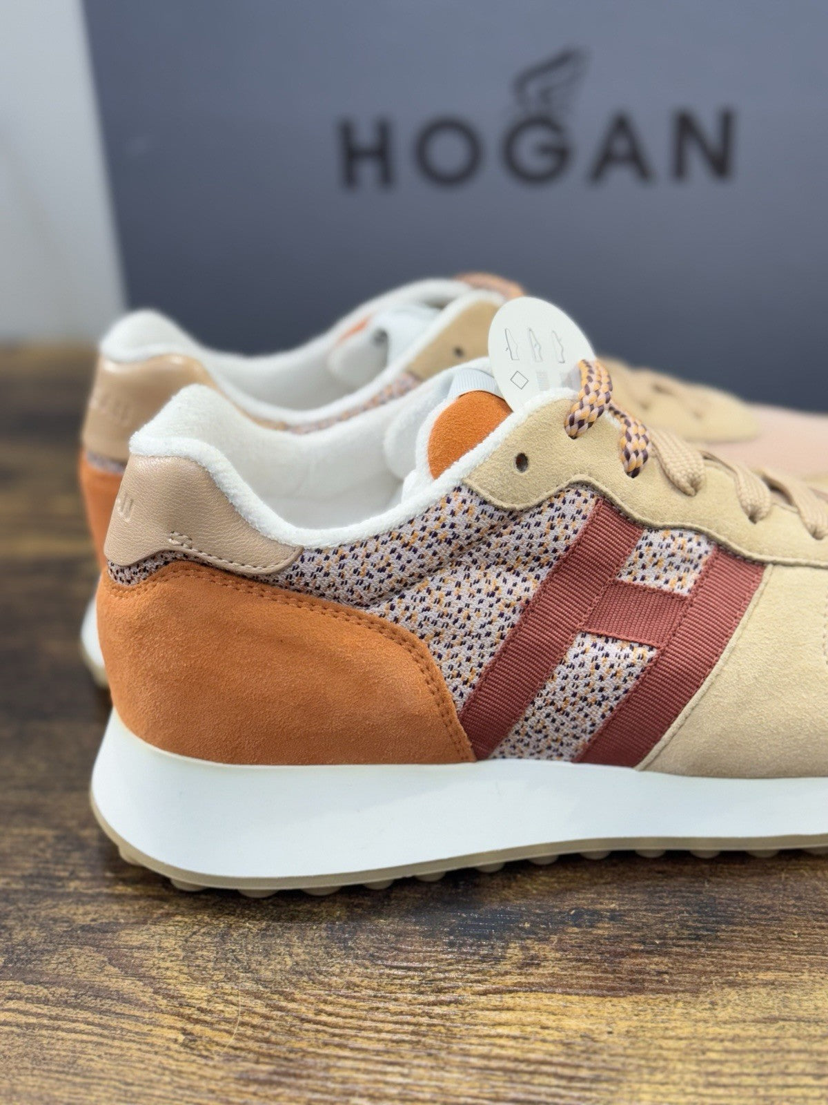 Hogan H429 H Nastro Suede Beige  Luxury Hogan Woman  38