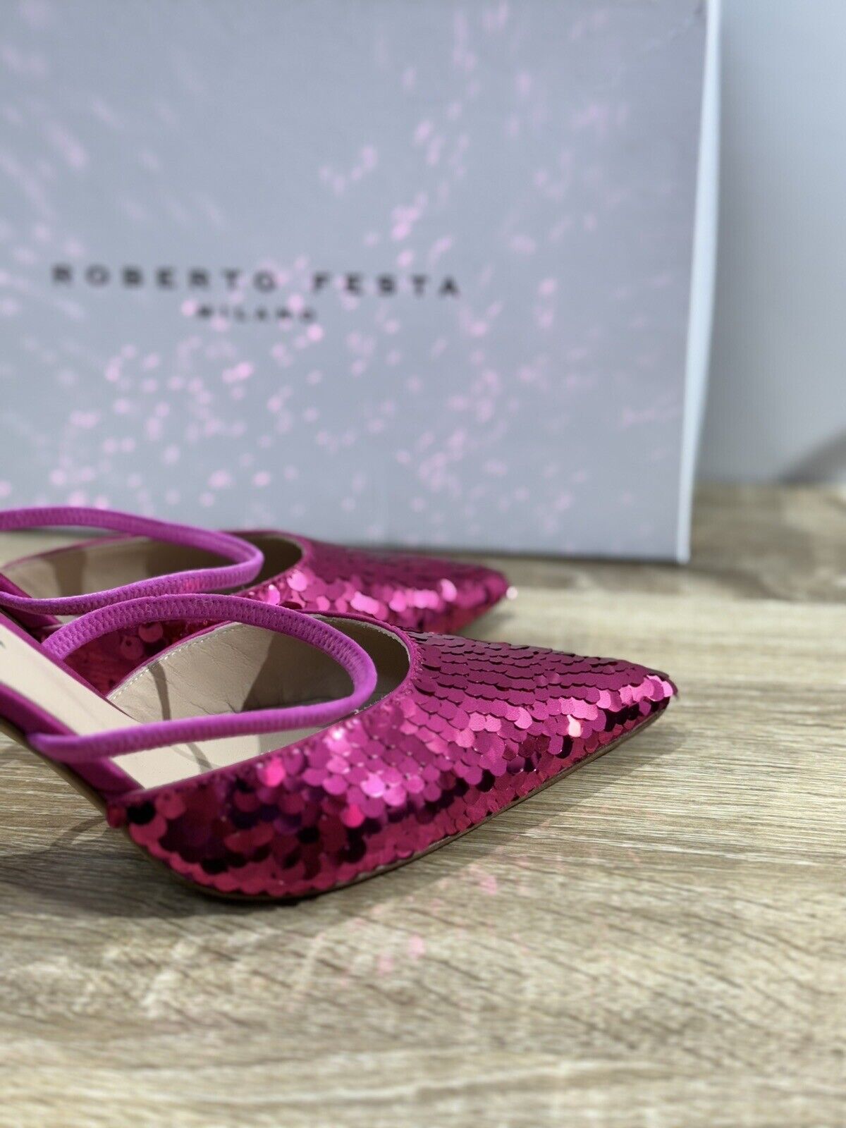 Roberto Festa Milano Scarpa Donna Podik  Raso Barbie  Luxury Shoes 40