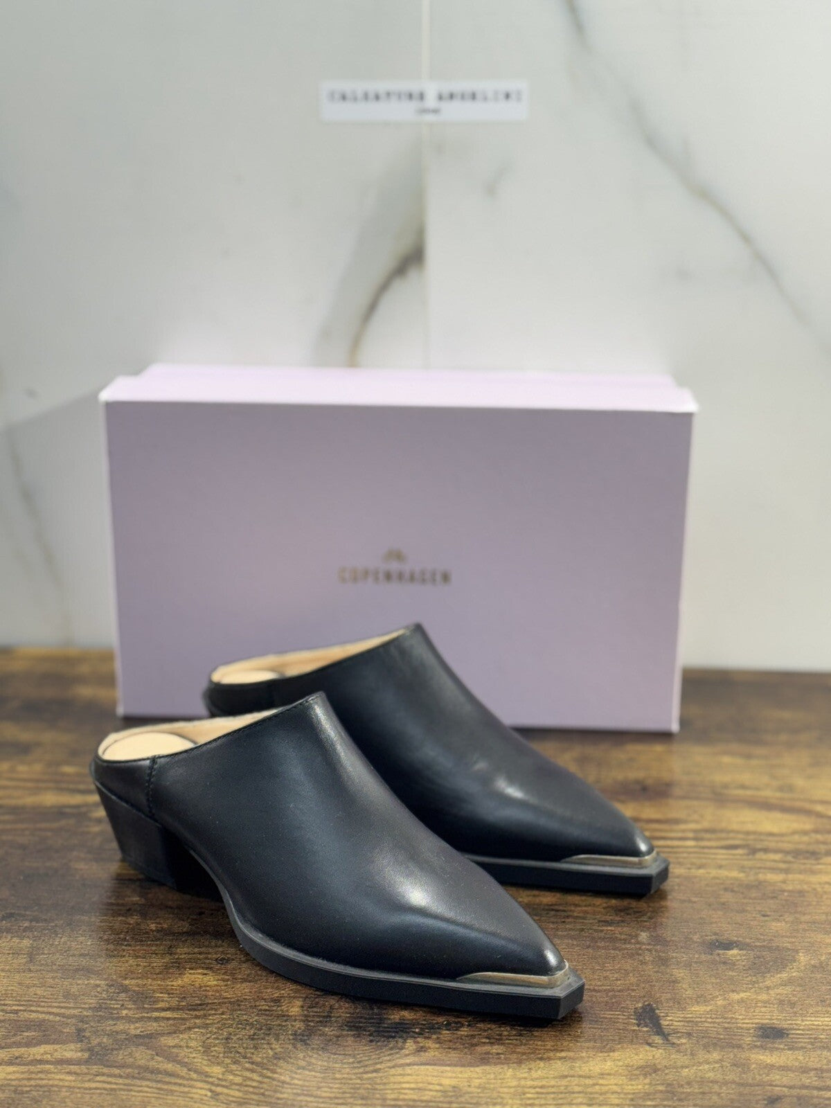 Copenaghen Sabot Donna Pelle Nero Casual Shoes Woman 37