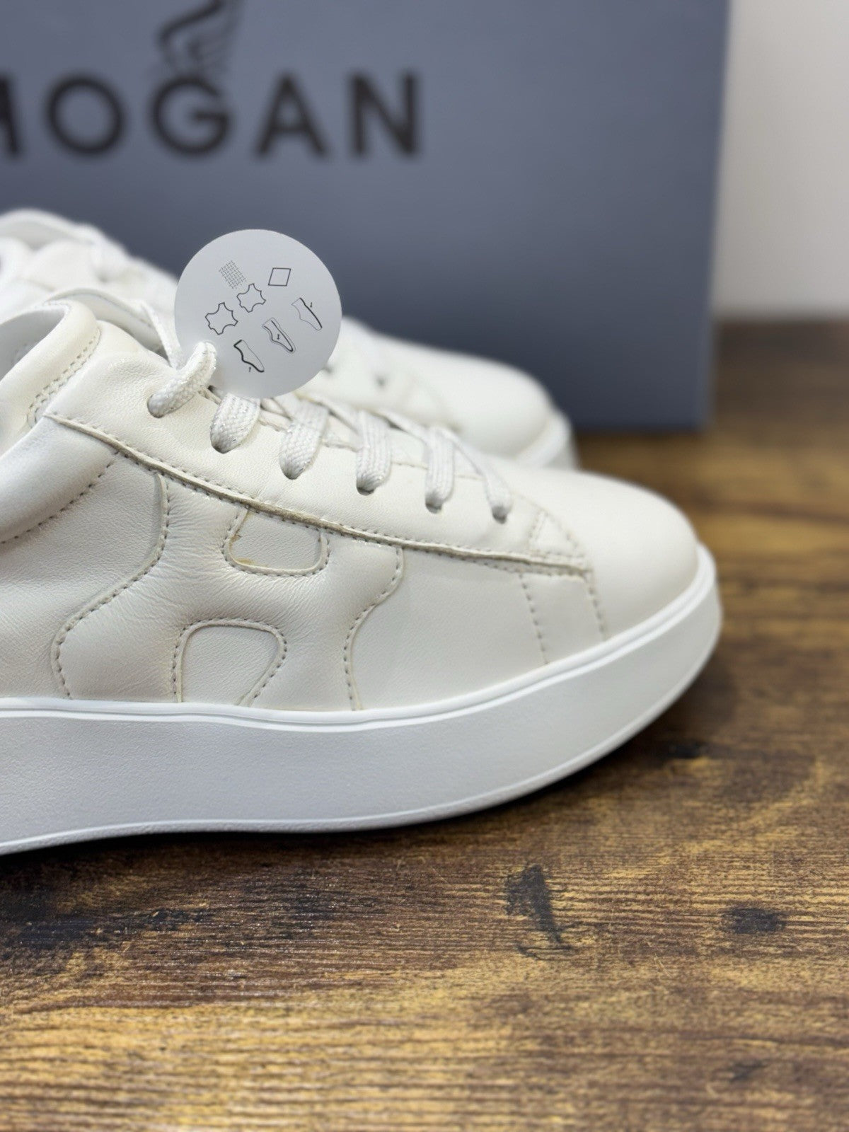 Hogan Rebel H564 Sneaker Pelle Bianca Casual Hogan Donna 35