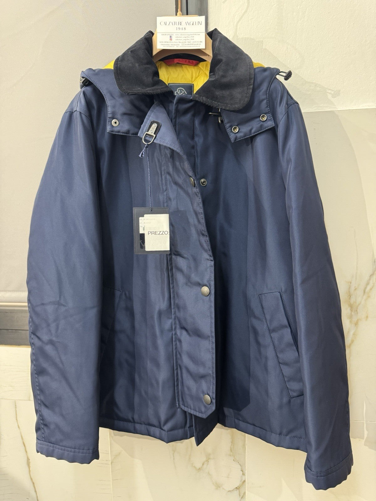 Fay Giubbotto Blu Con Cappuccio  Luxury Fay Uomo M