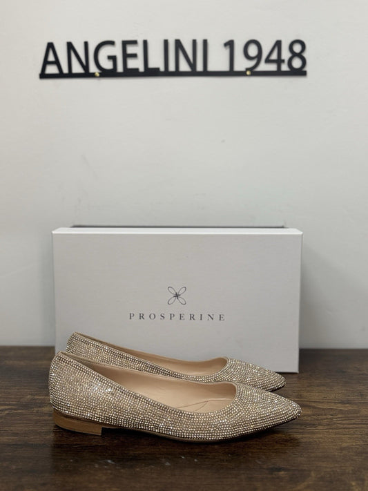 Prosperine Ballerina Crystal Platino Casual Scarpa Donna 37.5