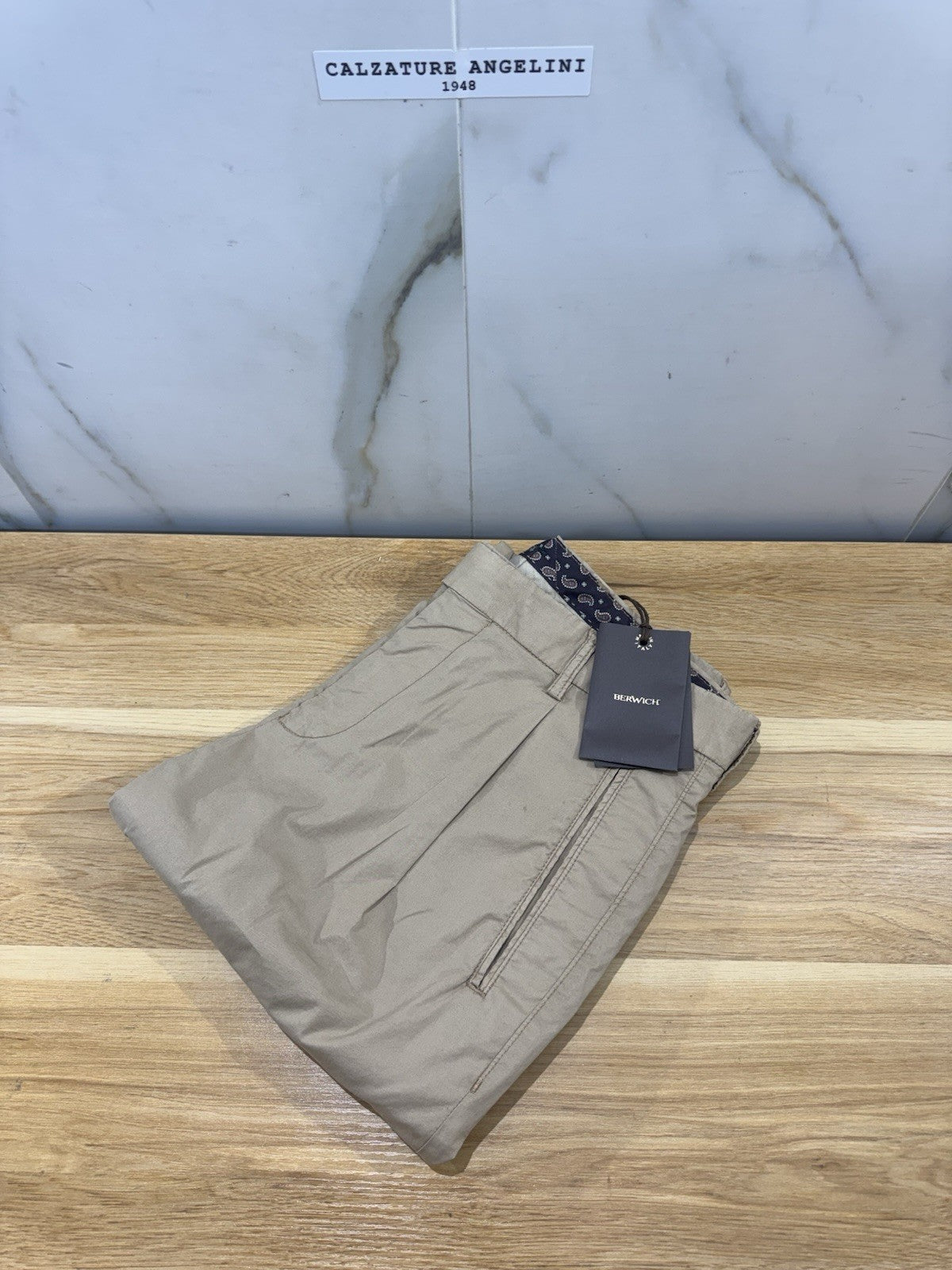 Berwich Pantalone Cotone Tencel Casual Uomo 48