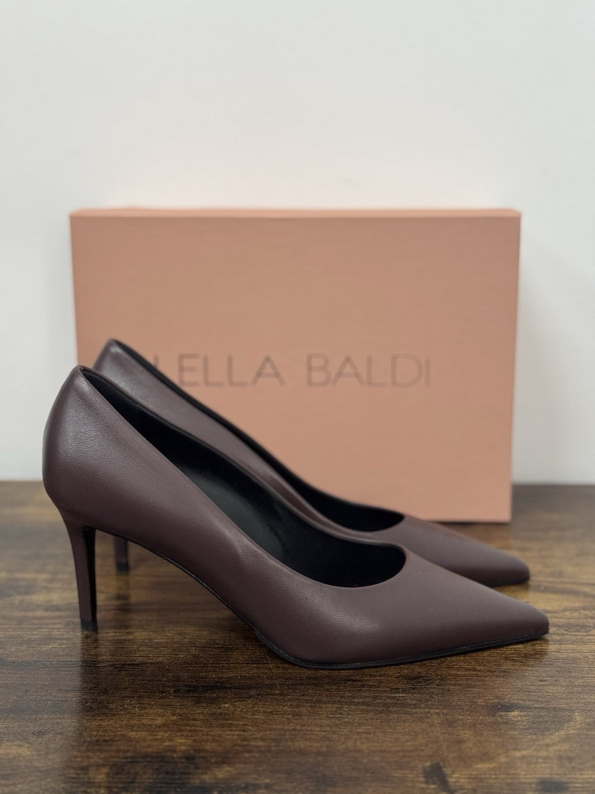 Lella Baldi Décolleté Pelle Tan  Con Tacco Casual Donna 40