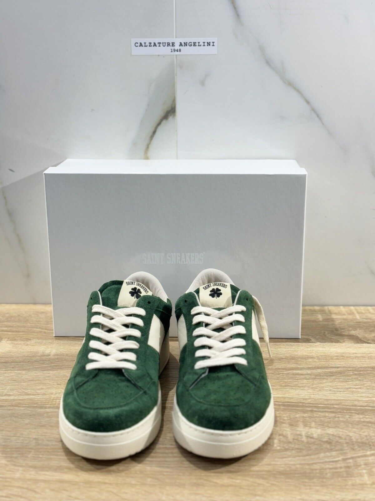 Saint Sneakers Uomo Touring Club Suede Verde      Casual Shoes Made In Italy 43