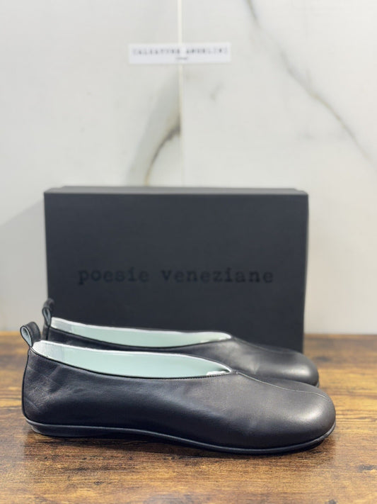 Poesie Veneziane Ballerina  Donna Pelle Nera Soft    Casual  39