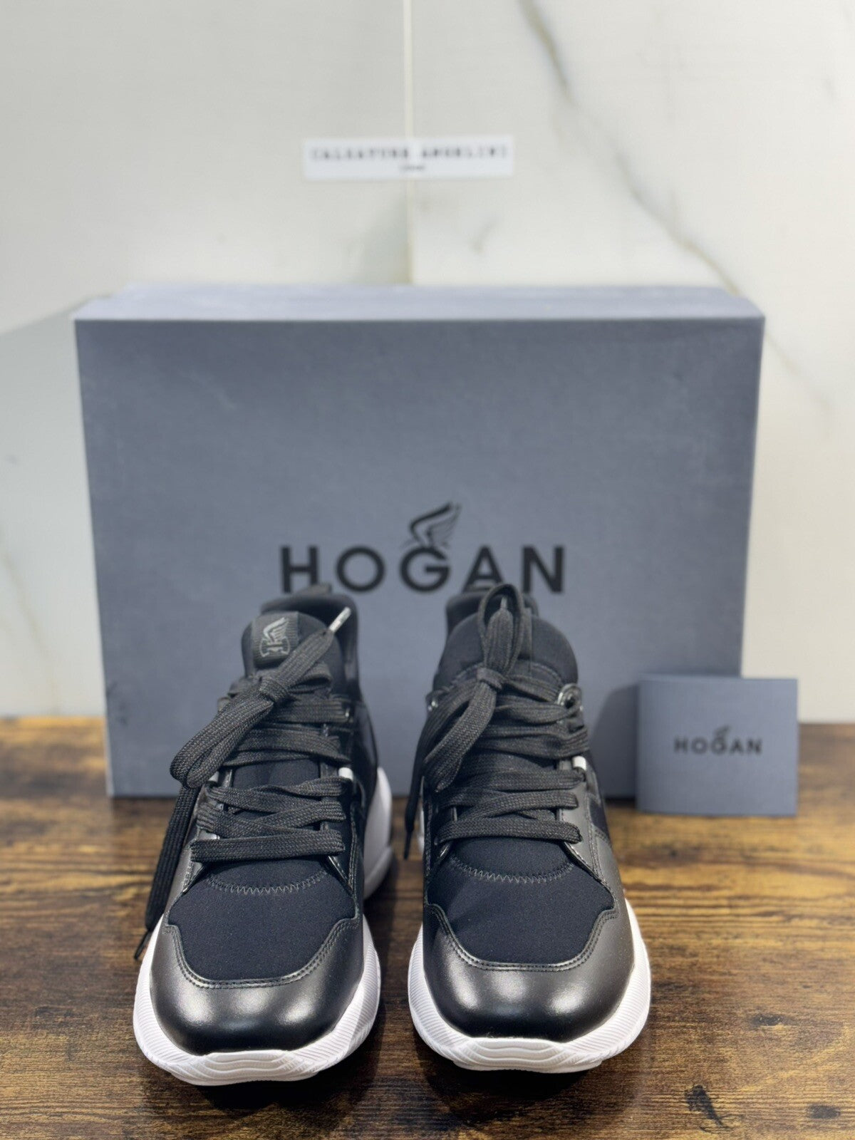 Hogan Interaction Slip On sneaker Donna  extra light  Nero  pelle 36.5