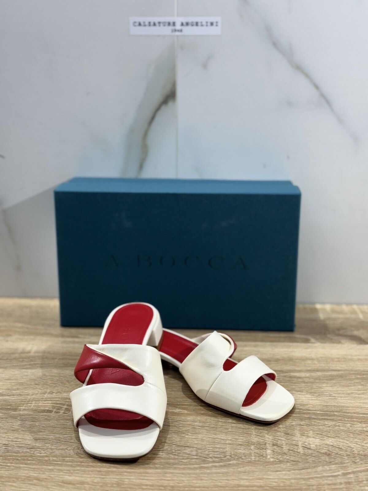 A.Bocca Sandalo Donna Mules Red Luxury Woman Sandal A.Bocca 38