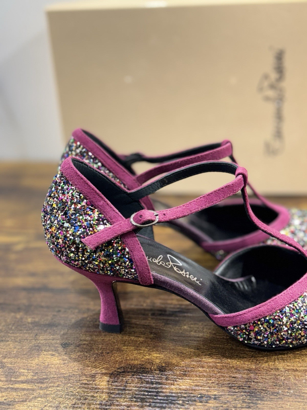 Emanuela Passeri Mary Jane Suede Glitter  Casual Scarpa Donna 37