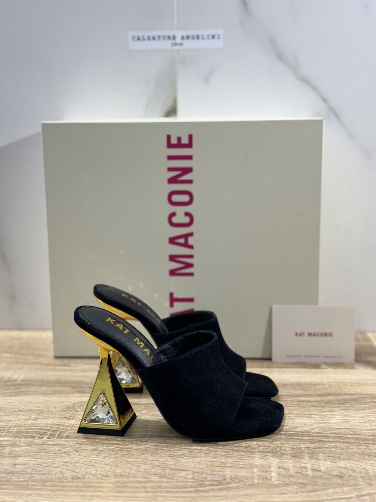 Kat Maconie Sandalo Donna Aria Suede Nero Luxury Kat Maconie 39