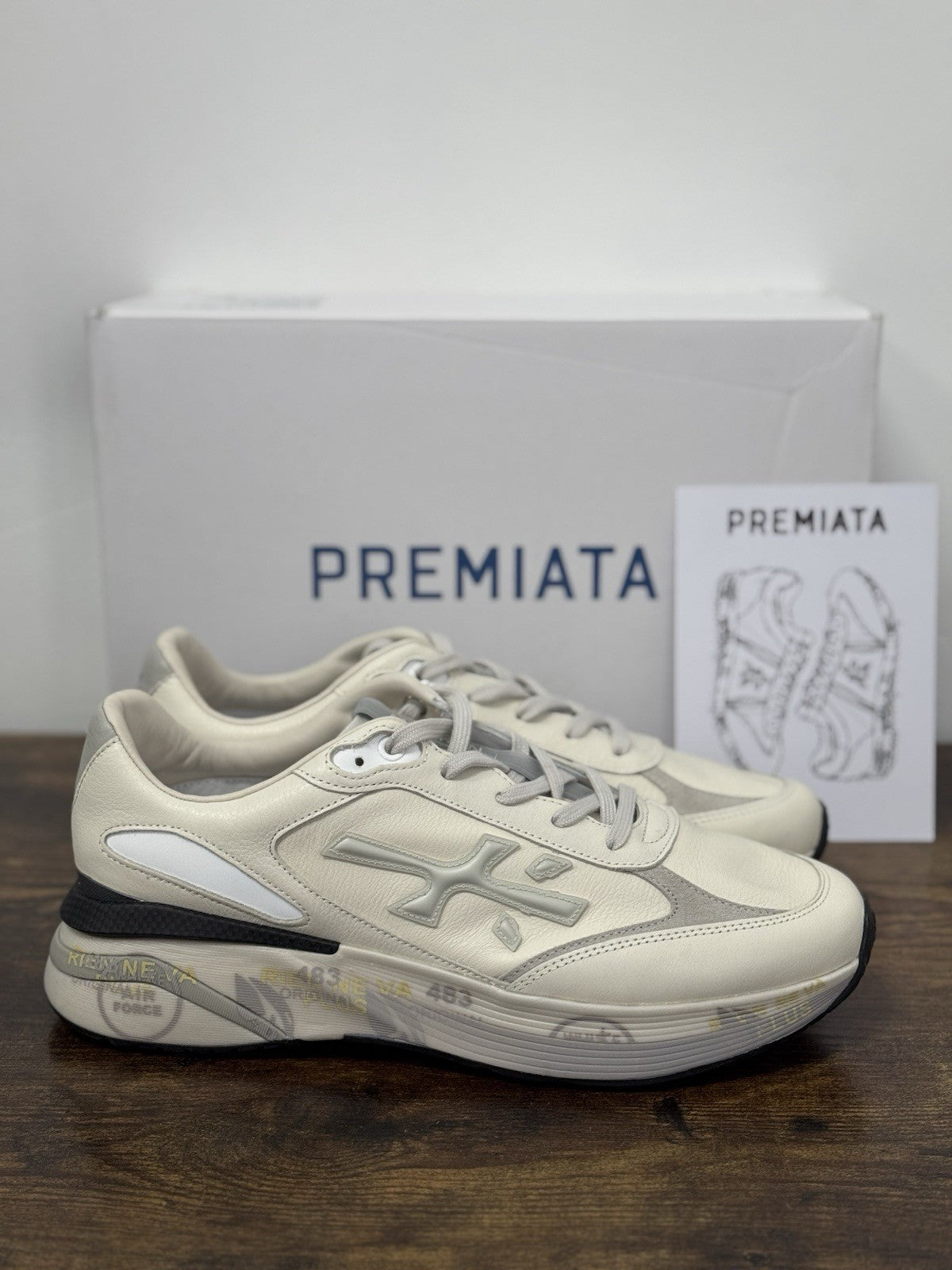 Premiata Moerun Sneaker Pelle Bianca Casual Premiata Uomo 43