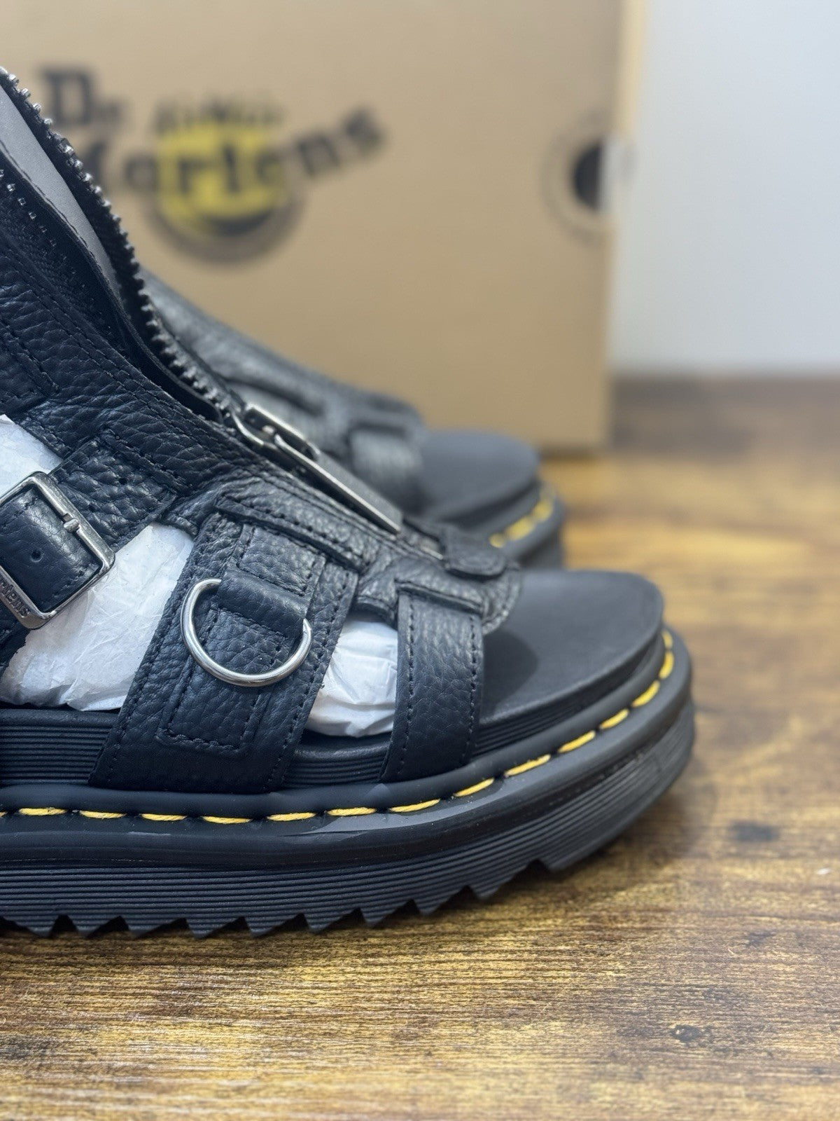 Dr Martens Sandalo Olson  Pelle Nero Casual Dr Martens Donna 36