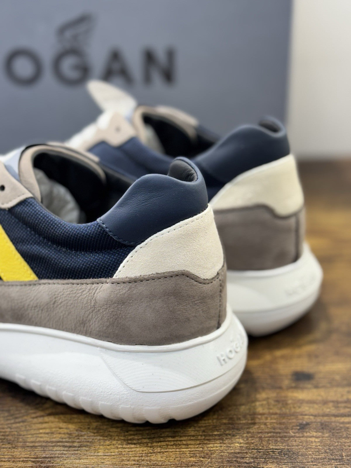 Hogan Interactive 3 Pelle Grey  Blu Casual Hogan Uomo 40