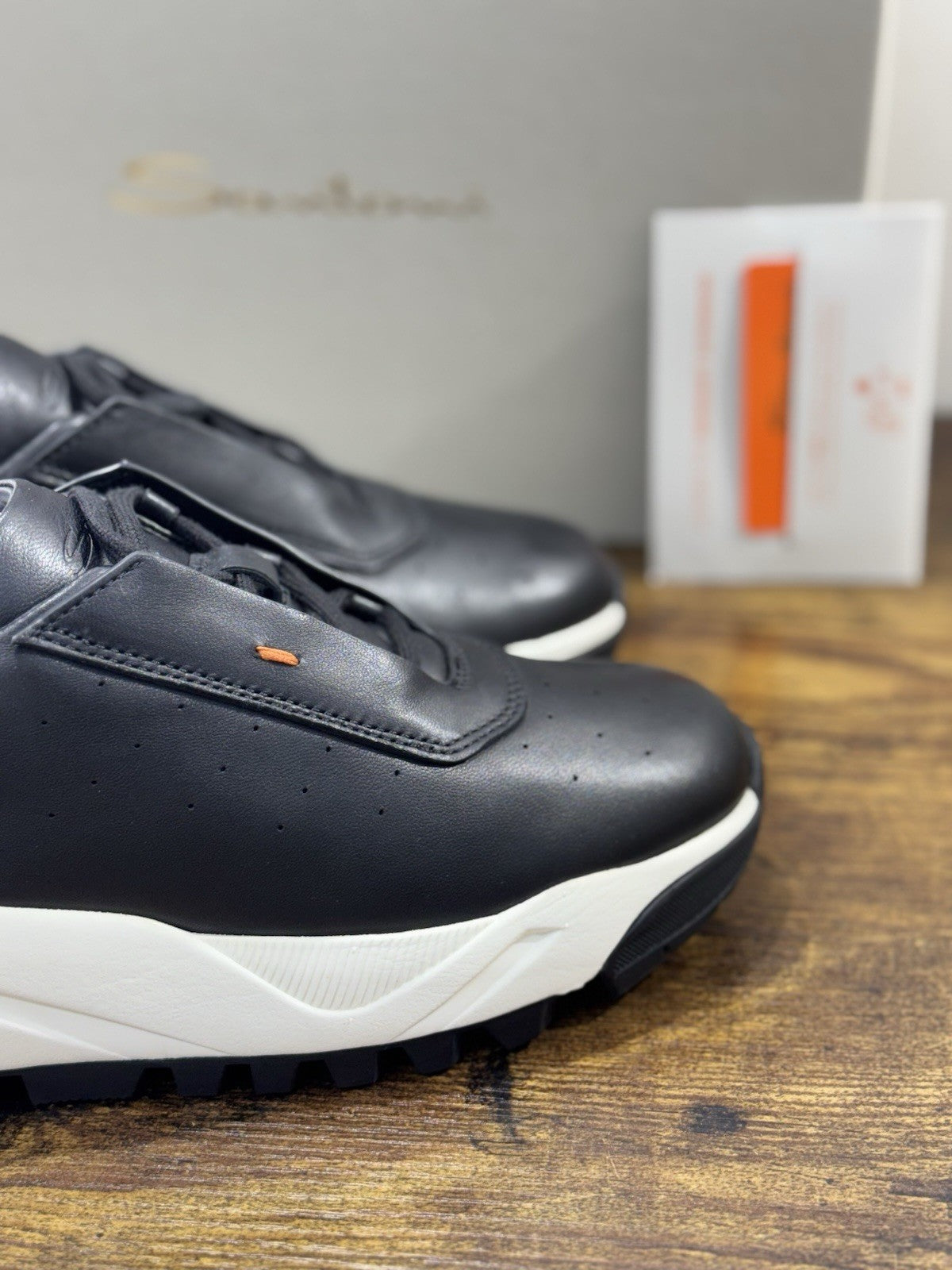Santoni Innova Sneaker Pelle Nera Luxury Scarpe Santoni Donna 37