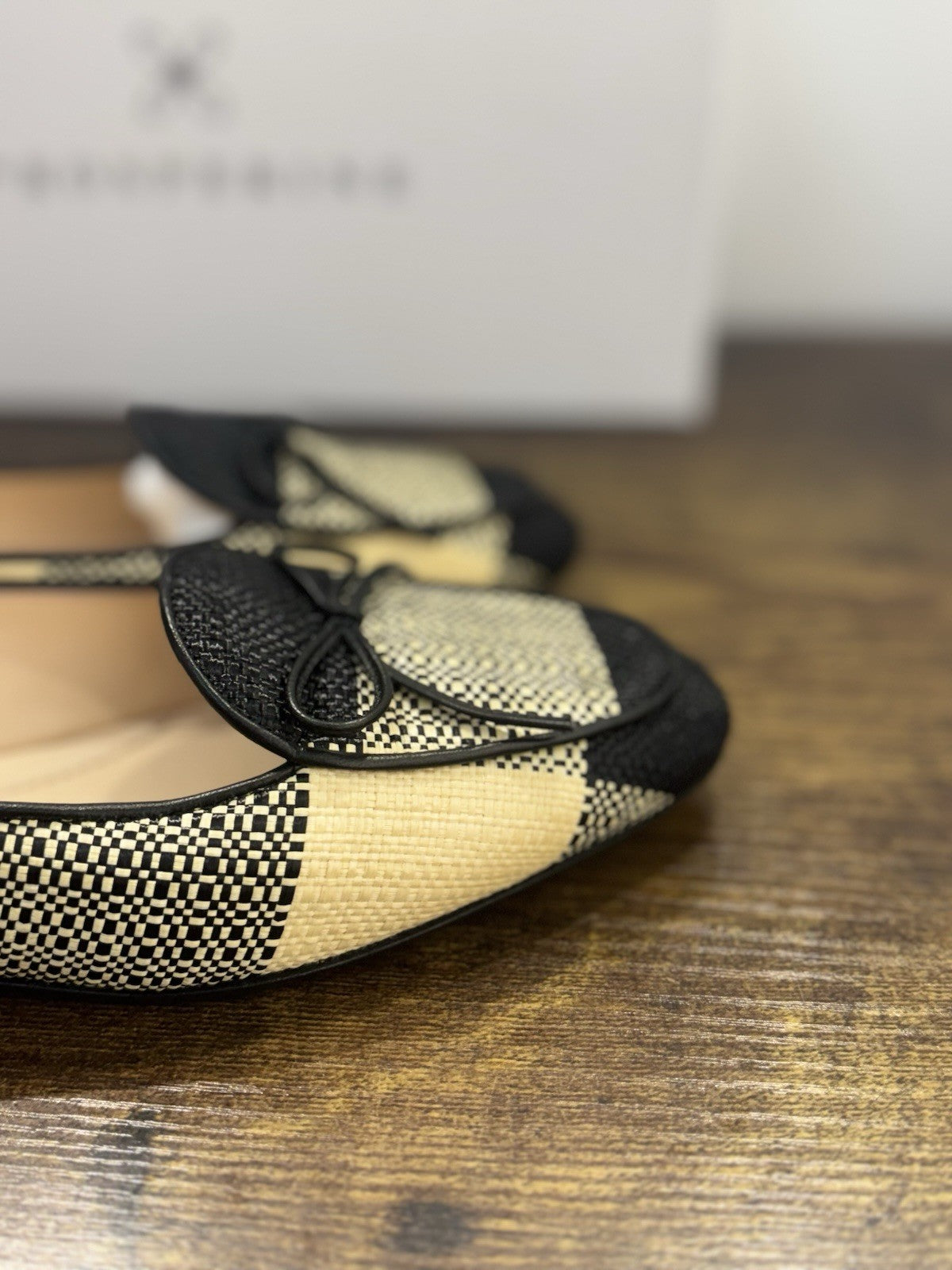 Prosperine Mocassino In Raffia Nero Beige   Casual Flat Shoes Donna 36