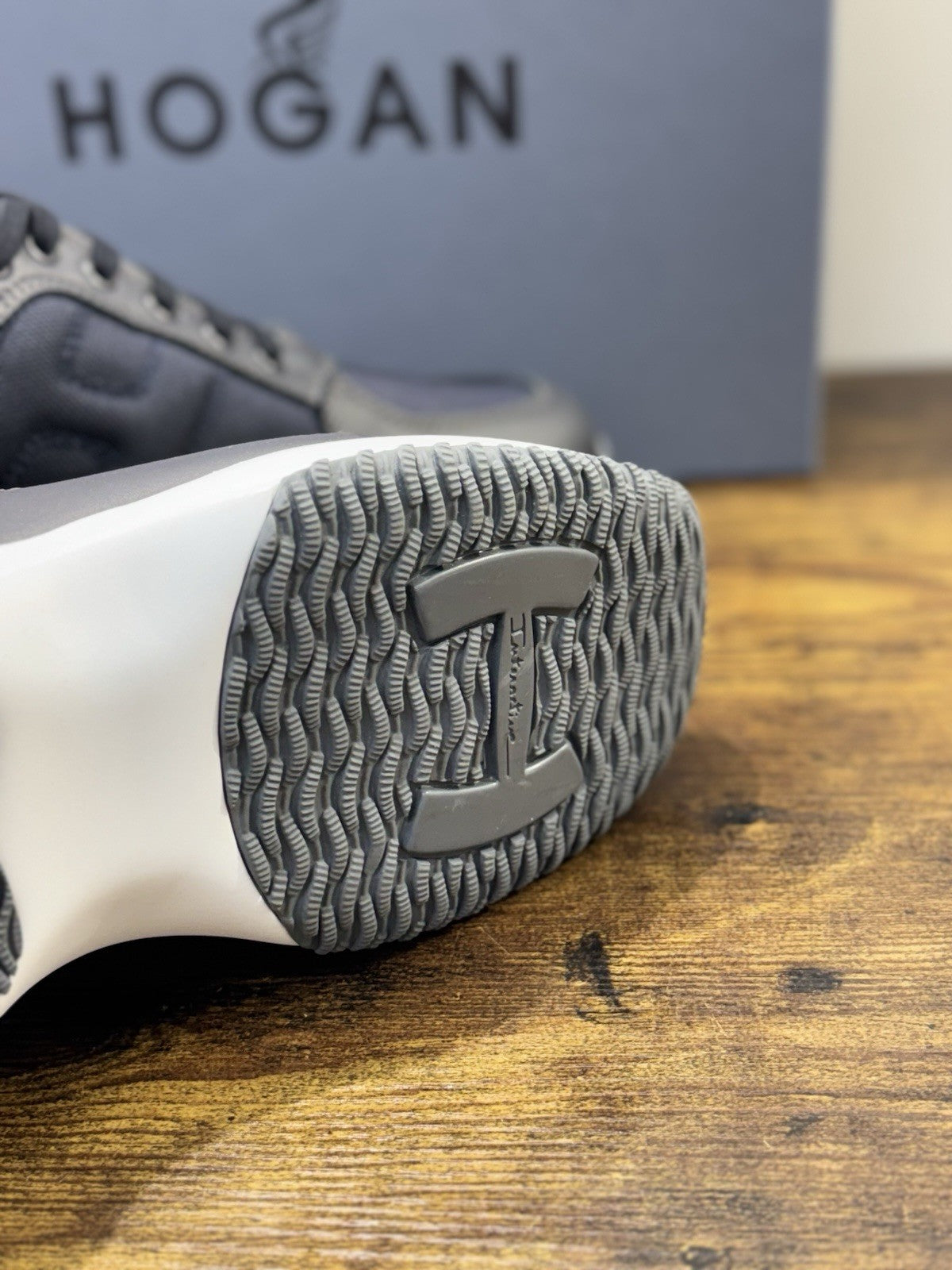 Hogan Interactive Pelle Blu Casual Scarpa Hogan Uomo 43